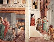 GOZZOLI, Benozzo Scenes from the Life of St Francis (Scene 1, north wall) g painting